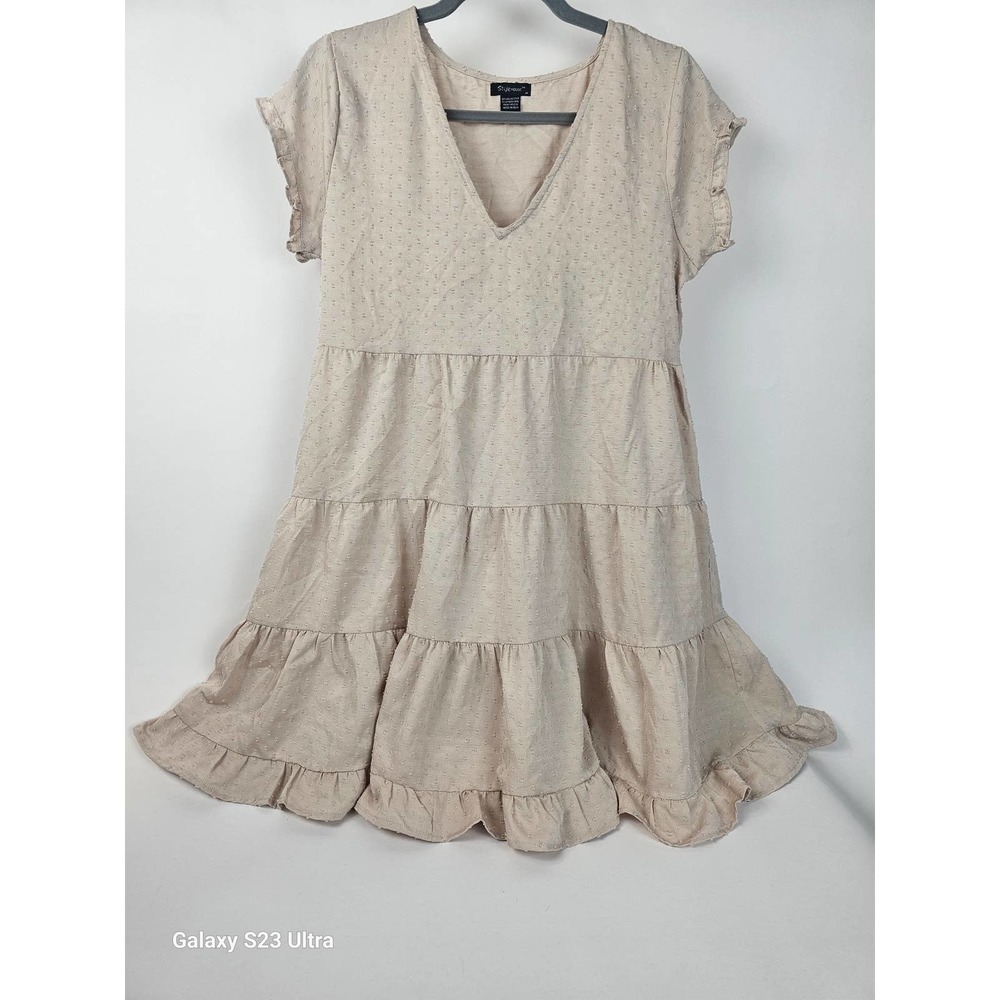 Elegant Cream Midi Dress